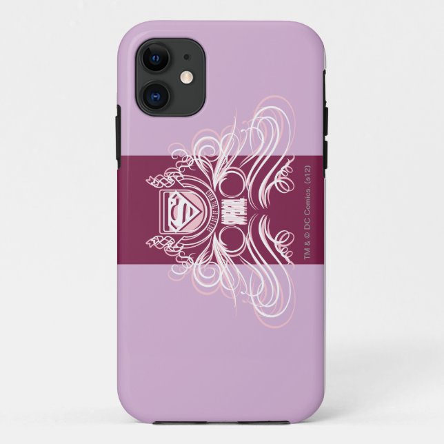 Supergirl Blüh Design Case-Mate iPhone Hülle (Rückseite)