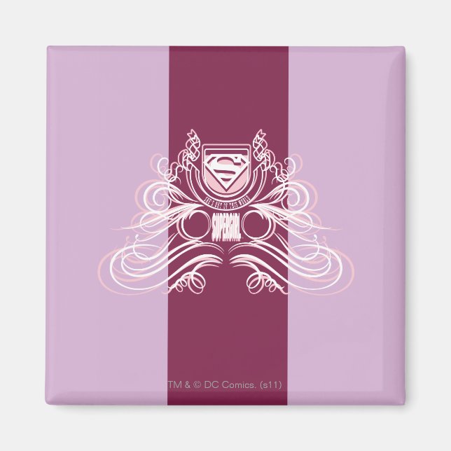 Supergirl Blüh Design Magnet (Vorne)