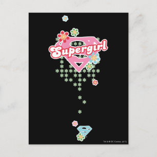 Supergirl Blume Madness Postkarte