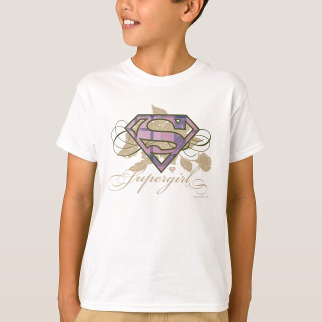 Supergirl-Blume T-Shirt (Vorderseite)