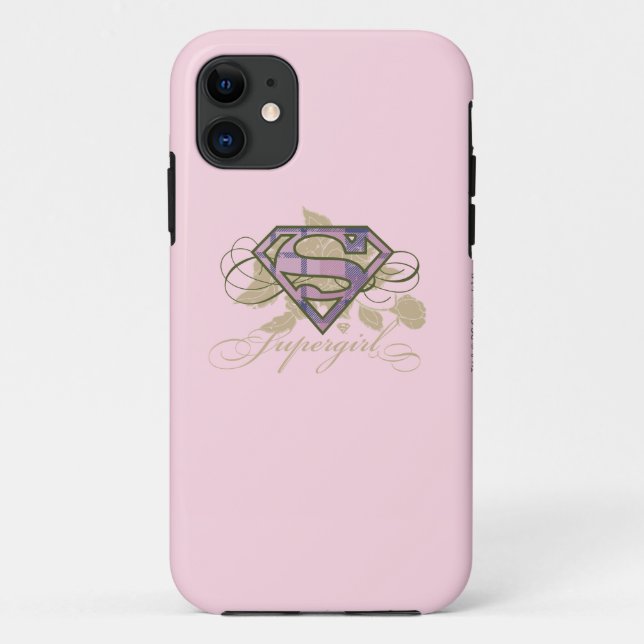 Supergirl Blumen Case-Mate iPhone Hülle (Rückseite)
