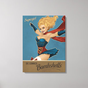 Supergirl Bombshell Leinwanddruck