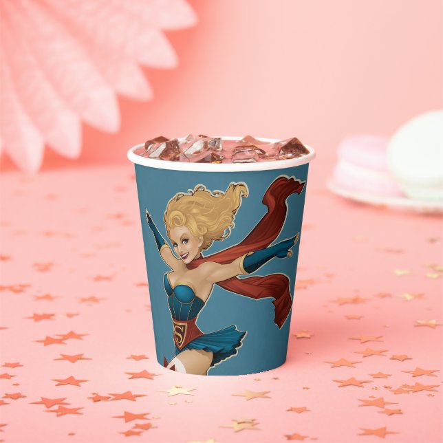 Supergirl Bombshell Pappbecher (Insitu)