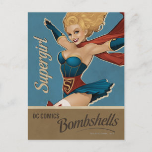 Supergirl Bombshell Postkarte