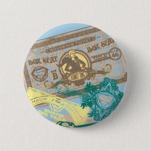 Supergirl Box Seat Blue Button