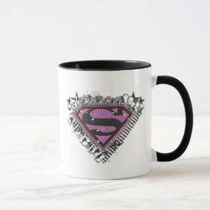 Supergirl Button-Logo Tasse