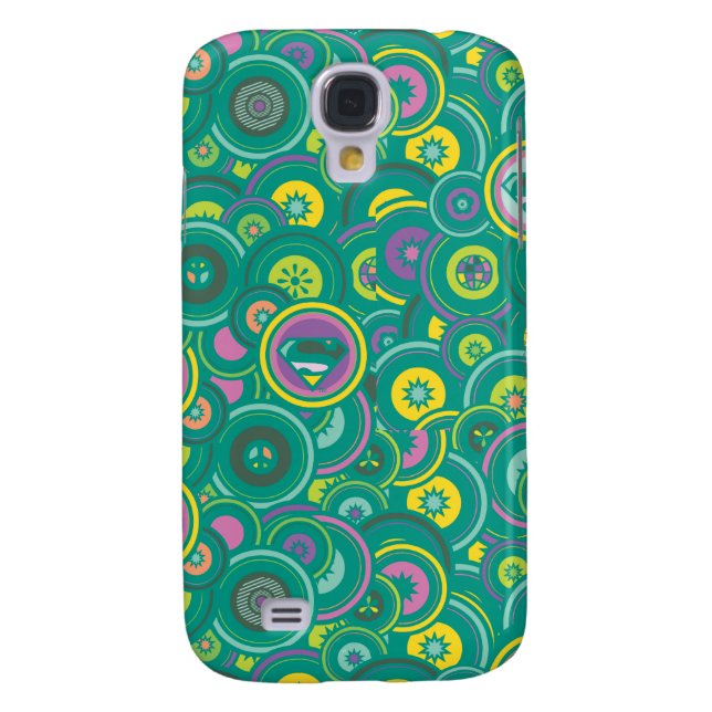 Supergirl Circle Green Muster Case-Mate Samsung Galaxy Hülle (Rückseite)