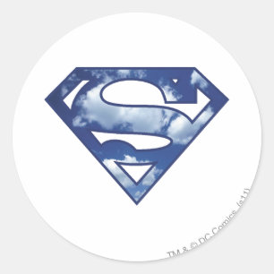 Supergirl Cloud Logo Runder Aufkleber