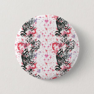 Supergirl Collage Pattern Button