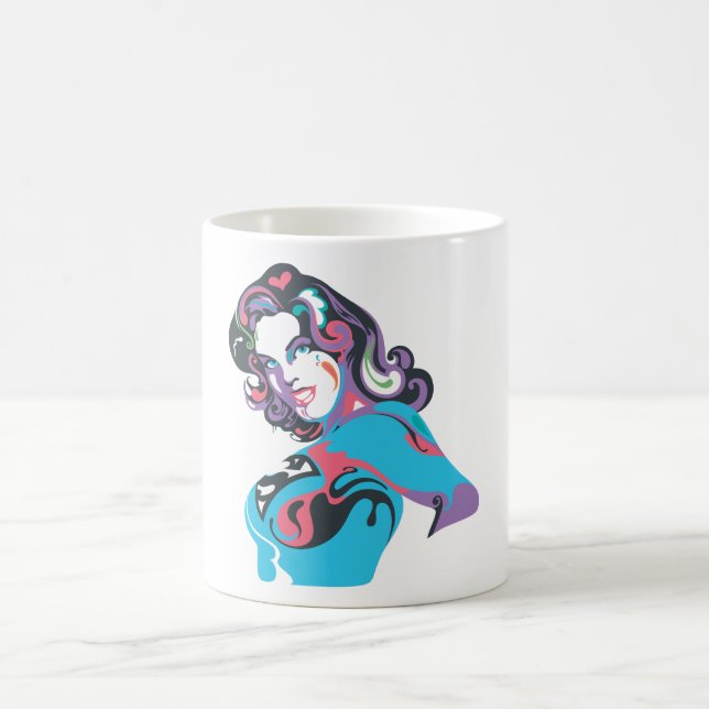 Supergirl Color Splash Pose 1 Tasse (Mittel)