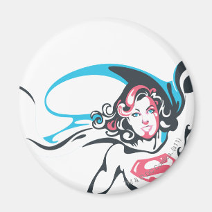 Supergirl Color Splash Pose 2 Magnet