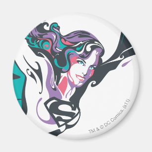 Supergirl Color Splash Pose 3 Magnet