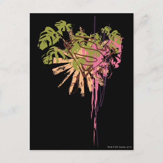 Supergirl Color Splash Postkarte (Vorderseite)