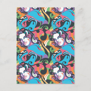 Supergirl Color Splash Swirls Pattern 1 Postkarte