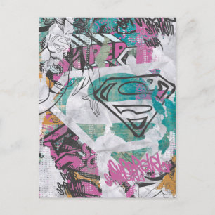Supergirl Comic Capers Muster 11 Postkarte