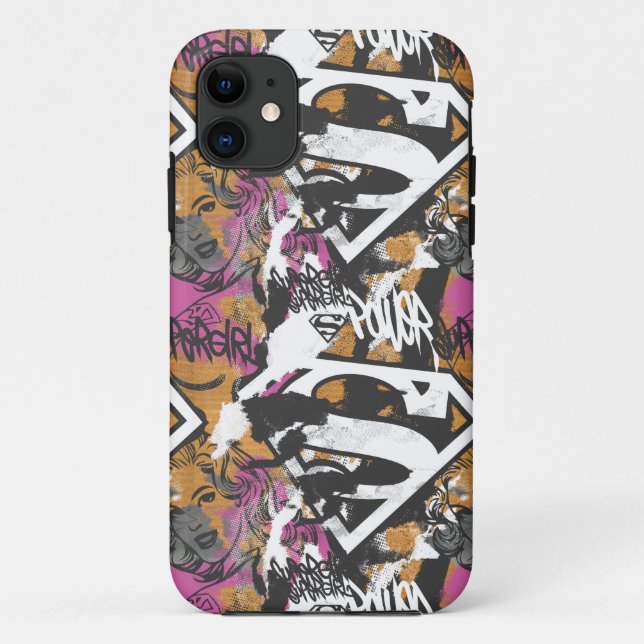 Supergirl Comic Capers Muster 3 Case-Mate iPhone Hülle (Rückseite)