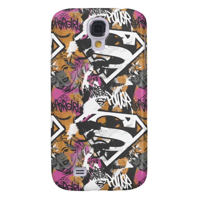 Supergirl Comic Capers Muster 3 Case-Mate Samsung Galaxy Hülle (Rückseite)