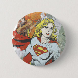 Supergirl Comic Capes 2 Button