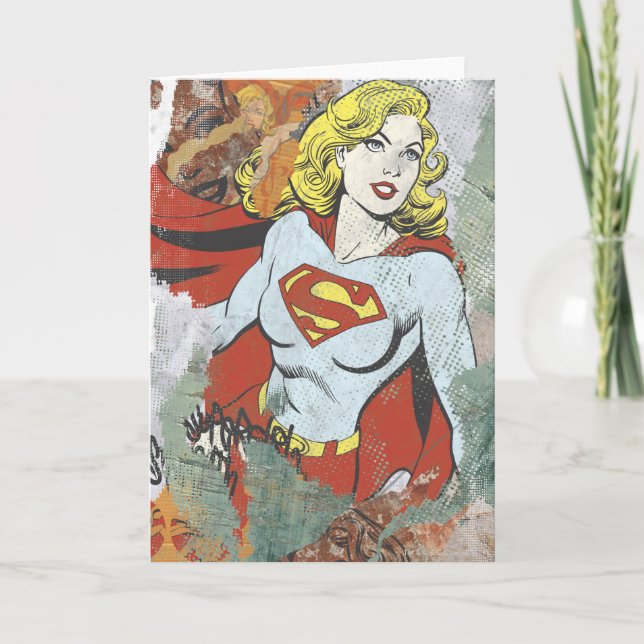 Supergirl Comic Capes 2 Karte (Vorderseite)
