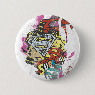 Supergirl Comic Capes 4 Button