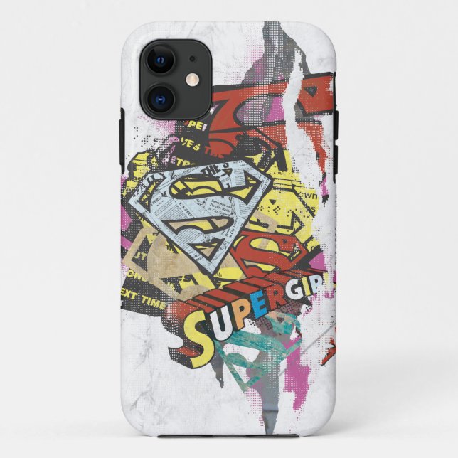 Supergirl Comic Capes 4 Case-Mate iPhone Hülle (Rückseite)