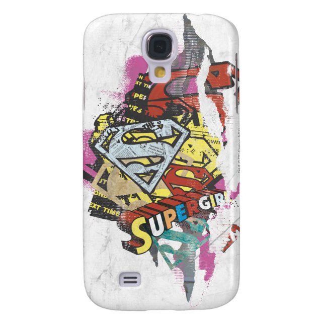 Supergirl Comic Capes 4 Case-Mate Samsung Galaxy Hülle (Rückseite)