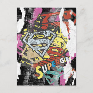 Supergirl Comic Capes 4 Postkarte