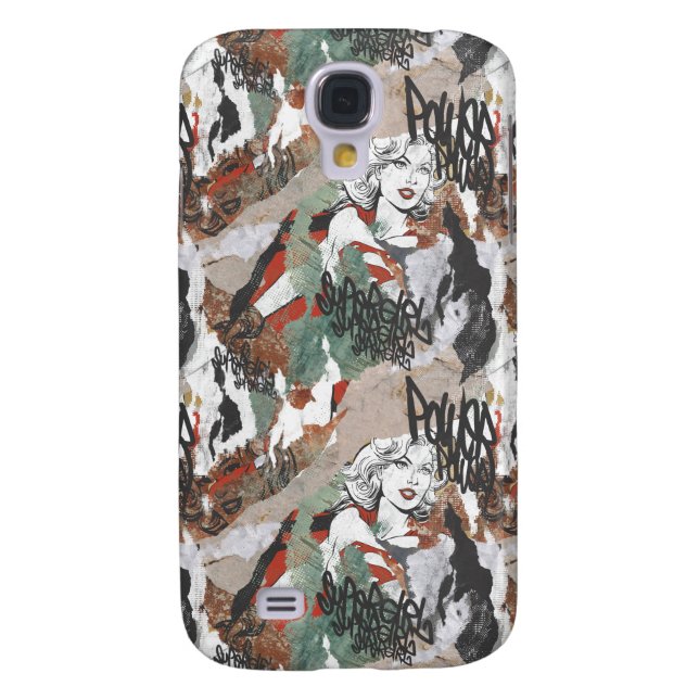 Supergirl Comic Captern Muster 6 Case-Mate Samsung Galaxy Hülle (Rückseite)