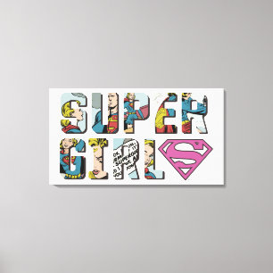Supergirl-Comic-Logo Leinwanddruck
