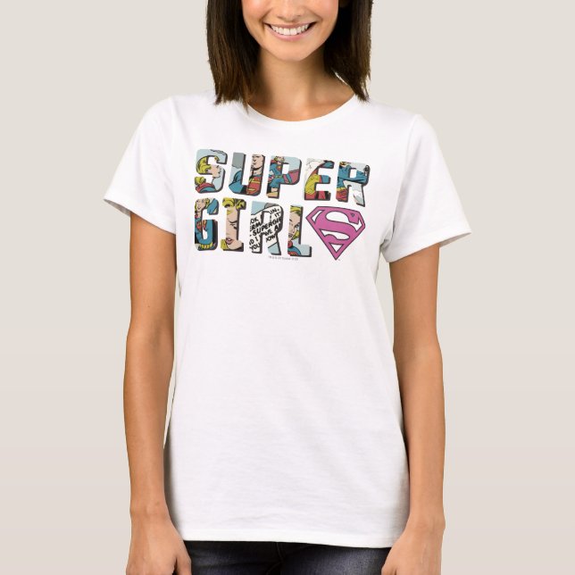 Supergirl-Comic-Logo T-Shirt (Vorderseite)