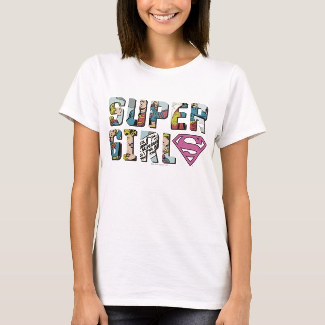 Supergirl-Comic-Logo T-Shirt (Vorderseite)