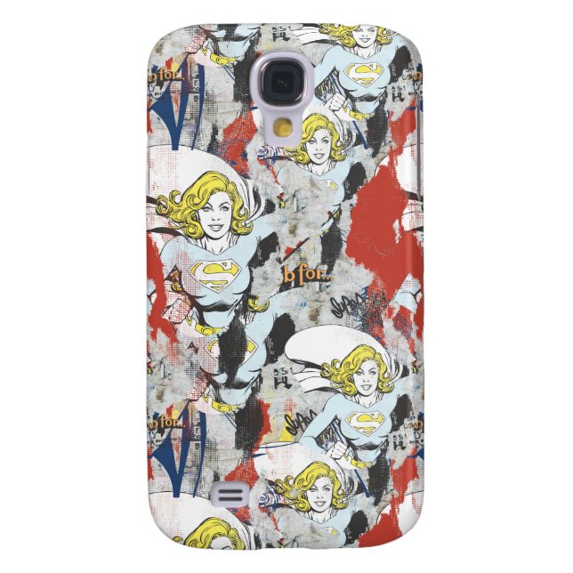 Supergirl-Comic Muster 5 Case-Mate Samsung Galaxy Hülle (Rückseite)
