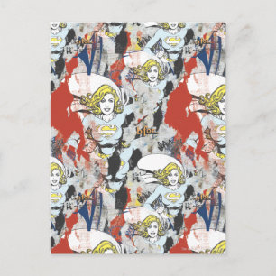 Supergirl-Comic Muster 5 Postkarte