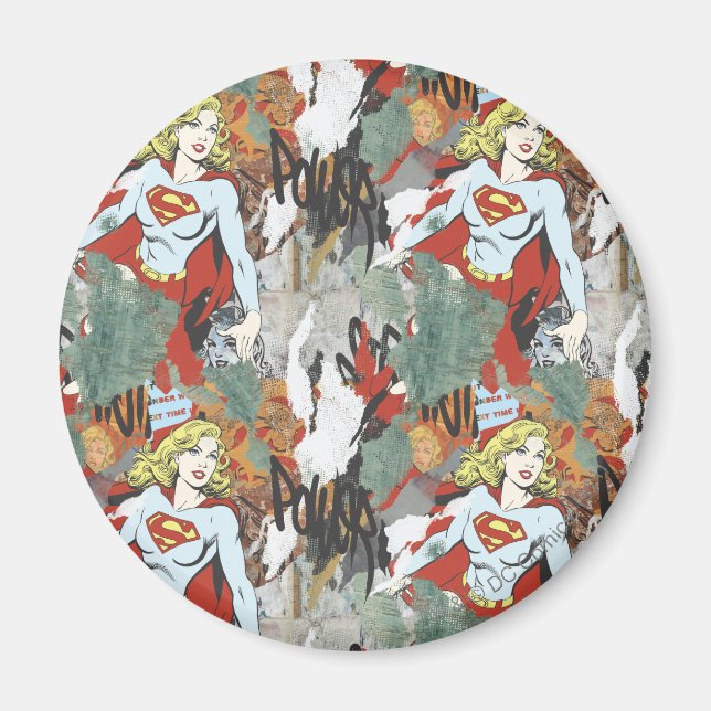 Supergirl-Comic Muster 8 Magnet (Vorne)