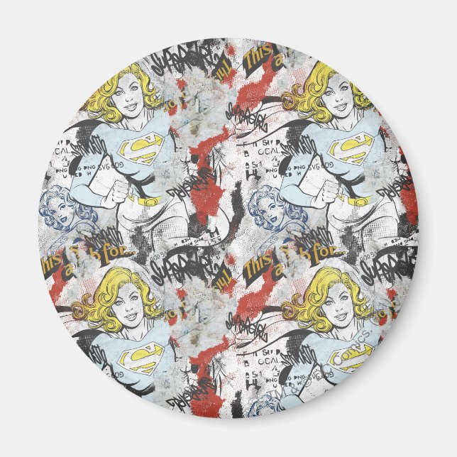 Supergirl-Comic Muster 9 Magnet (Vorne)