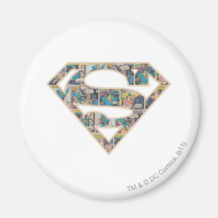 Supergirl Comic Strip Logo Magnet