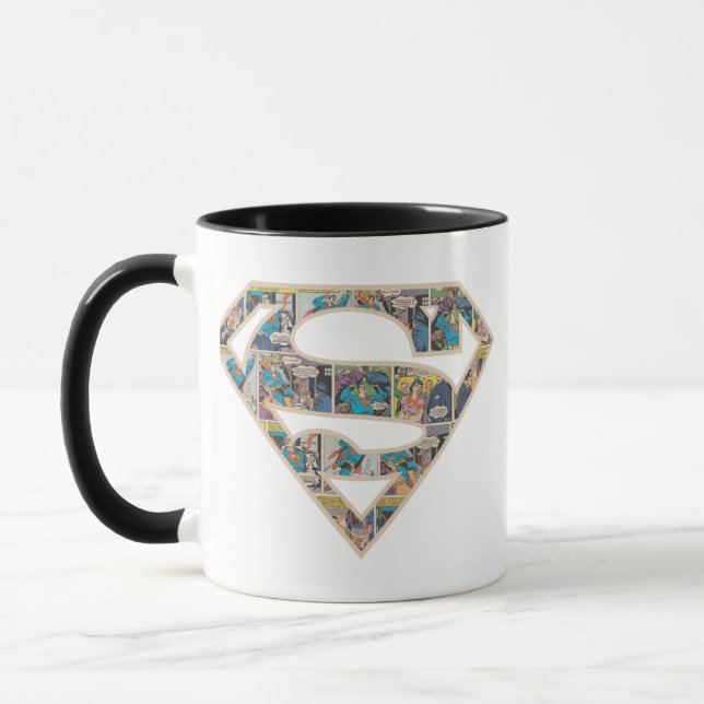 Supergirl-Comic-Strip-Logo Tasse (Links)