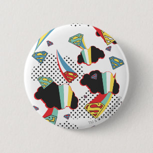 Supergirl Crazy Sky Button
