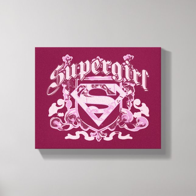 Supergirl Crest Design Leinwanddruck (Vorderseite)