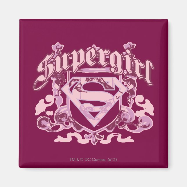 Supergirl Crest Design Magnet (Vorne)