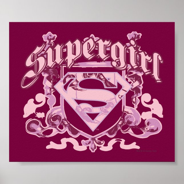 Supergirl Crest Design Poster (Vorne)