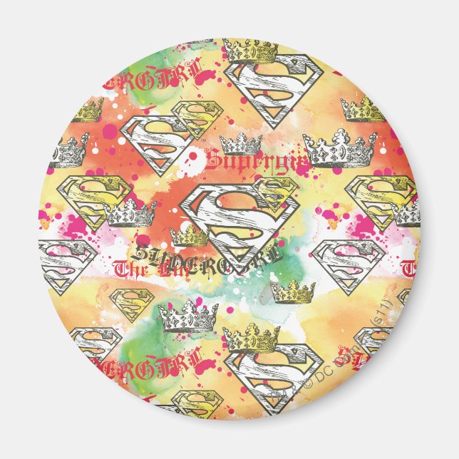 Supergirl Crown Pattern Magnet (Vorne)
