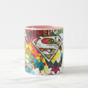 Supergirl Das Lux Muster Zweifarbige Tasse