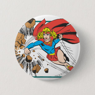 Supergirl Destroys Boulder Button