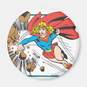 Supergirl Destroys Boulder Magnet