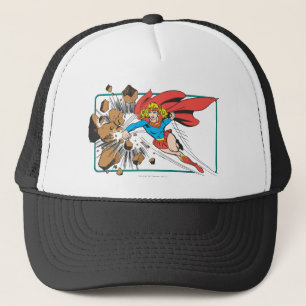 Supergirl Destroys Boulder Truckerkappe