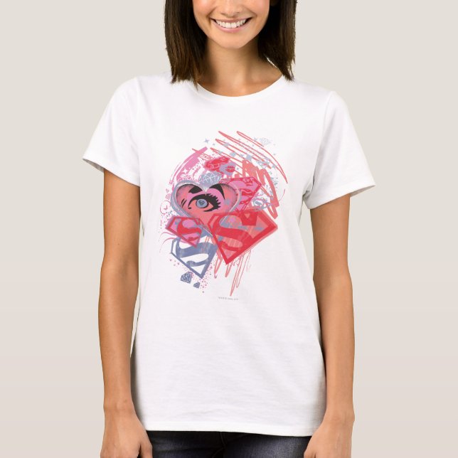 Supergirl Diamonds and Lips T-Shirt (Vorderseite)