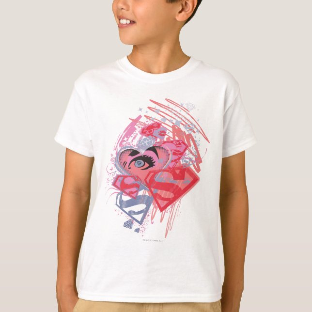 Supergirl Diamonds and Lips T-Shirt (Vorderseite)