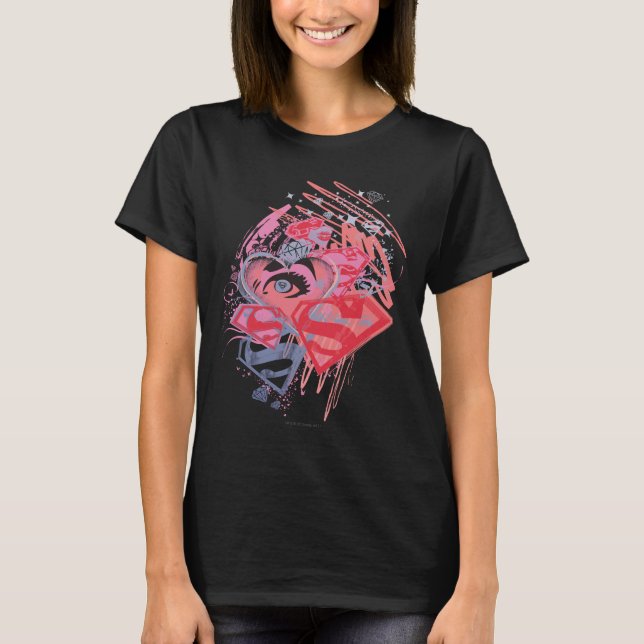 Supergirl Diamonds and Lips T-Shirt (Vorderseite)