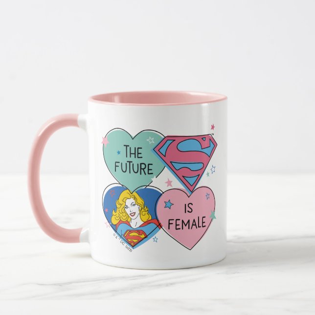 Supergirl "Die Zukunft ist weiblich" Tasse (Links)